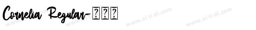 Cornelia Regular字体转换